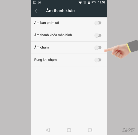 Tắt âm thanh không cần thiết
